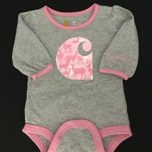 Carhartt Pink and Grey Onesie